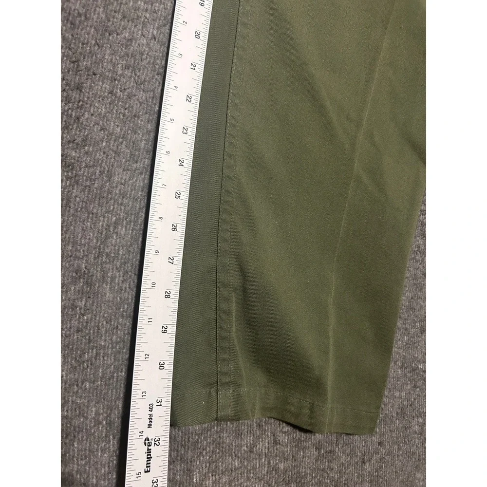 Vintage 507 army pants utility trousers mens green fatigue fit 34x32 (tag 38X33)